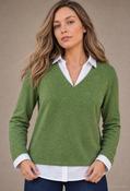Leyla 2 in 1 Soft Touch Knit - Green / 14 image