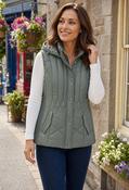 Quilted Hooded Gilet - Khaki / 16 image