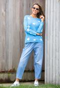 Bella Star Knit Jumper - Blue/Off White / 12 image