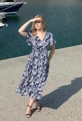 Oyo Floral Midi Dress - Navy / 18