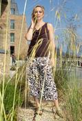 Papillion Leaf Print Culottes - Brown Mix / 16 image