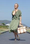 2 in 1 Summer Midi Dress - Khaki / F/S image