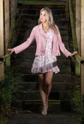 Suedette Biker Jacket - Pink / 16 image