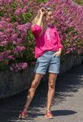Brielle Aztec Trim Blouse - Fushia / 10 image