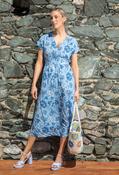 Kiki Floral Print Midi Dress - Blue / 10 image