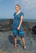 Button Front Floral Dress - Blue Mix / 8 image