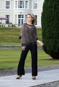 Leopard Print Mesh Blouse - Leopard / F/S image