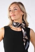 Abstract Design Satin Scarf - Black / F/S image