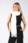 Cashmere Blend Scarf - White / F/S image