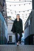 Shaggy Faux Fur Coat - Black / M image