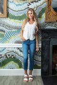 Crochet Knitted Vest - White / 10 image
