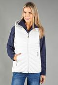 Padded Gilet with Abstract Print Lining - White / 24 image