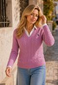 Cable Knit Pullover - Pink / 10 image