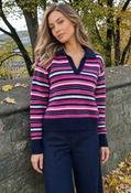 Aspen Striped Knit Jumper - Navy Mix / 14 image
