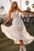 Floral Lace Wrap Maxi Dress image