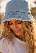 Frayed Denim Hat image