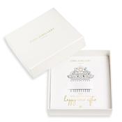 HAPPY EVER AFTER HAIR ACCESSORIES | PEARL FLOWER AND CRYSTAL HAIR COMB - Blue / Free Size image