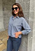 Sally Gingham Boxy Shirt - Blue Mix / 18 image