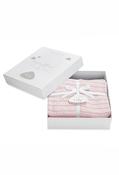COTTON KNITTED BABY BLANKET | PINK - Pink / Free Size image
