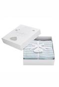 COTTON KNITTED BABY BLANKET | BLUE - Blue / Free Size image