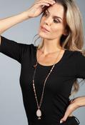 Pink Pendant Necklace - Pink / Free Size image