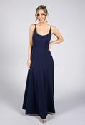 Low Back Navy Dress - Navy / 8 image