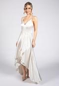 Vanilla Satin Gown - White / 12 image