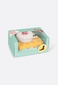 sweet waffle socks - Yellow / Free Size image