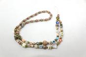 Extra long Multicoloured phone charm - Beige / Free Size