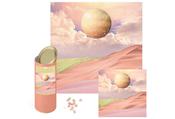 Puzzle - Cosmic Desert Sands - Pink / Free Size