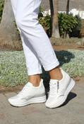 Dara Leopard Wedge Trainer - White / 39 image