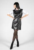 Leather Look Dress - Black / 16 image