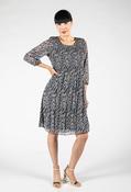 Leo Plisse Dress - Blue / 10 image