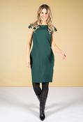 Fitted Panel Detail Dress - Green / 10 image