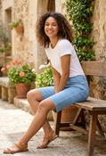 Summer Feeling Denim Bermuda - Light Blue / 44 image