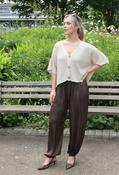 Cropped Knit Cardigan - Beige / F/S