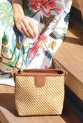 Straw Crossbody Bag - Brown / F/S image