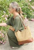 Large Straw Shopper Bag - Brown / F/S image