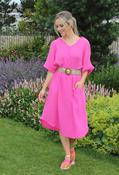 Linen Look Summer Dress image