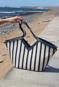 Striped Beach Tote Bag - Blue / F/S