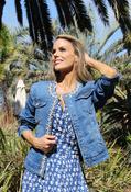 Helene Slim Fit Denim Jacket - Dark Denim / 2XL image