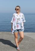 Floral Linen Look Blouse image