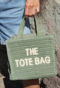 Contrast Crossbody Tote Bag - Khaki / F/S