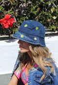 Lemon Denim Bucket Hat image