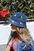 Lemon Denim Bucket Hat - Dark Denim / F/S image