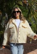Floral Quilted Jacket - Yellow / F/S image