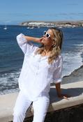 Sequin &amp; Crochet Blouse - White / F/S image