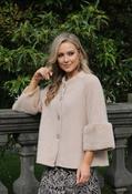 Faux Fur Trim Jacket - Cream / F/S image