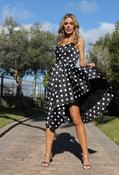 Polka Dot Midi Dress - Black/White / 8 image