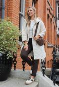 Hooded Quilted Coat - Beige / F/S image